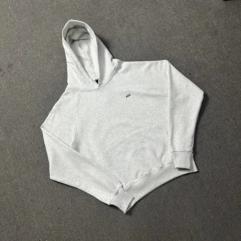 Unisex Grey Hoodie with Small Logo
