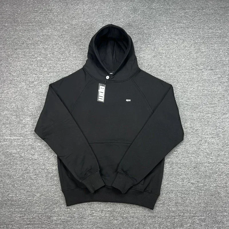 Black Hoodie with Embroidered Logo