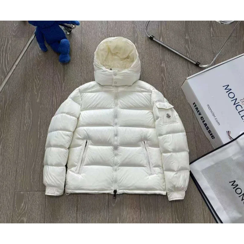 Moncler Maya White Parka