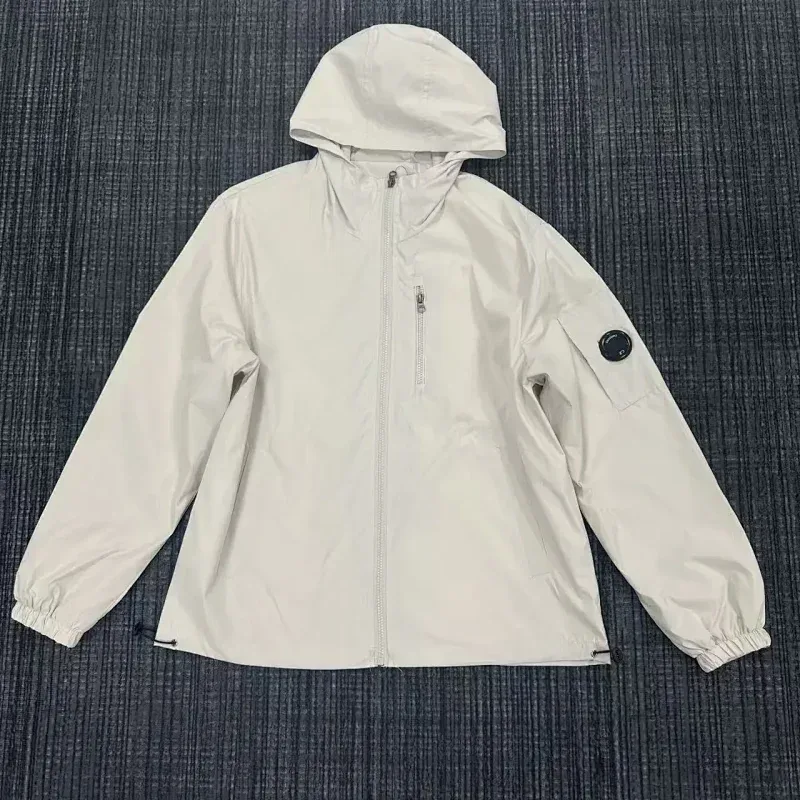 Unisex Windbreaker Jacket in Vintage White
