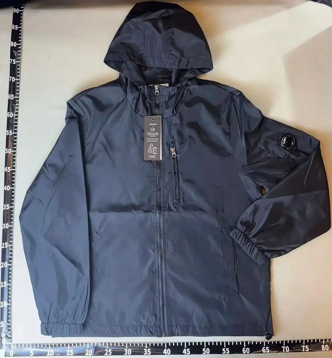 CP Company Goggle Hooded Windbreaker Jacket Black