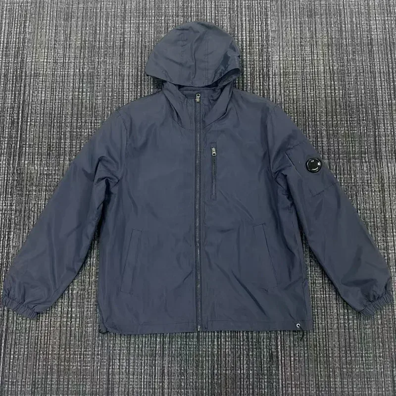 CP Company Goggle Hooded Windbreaker Jacket Navy