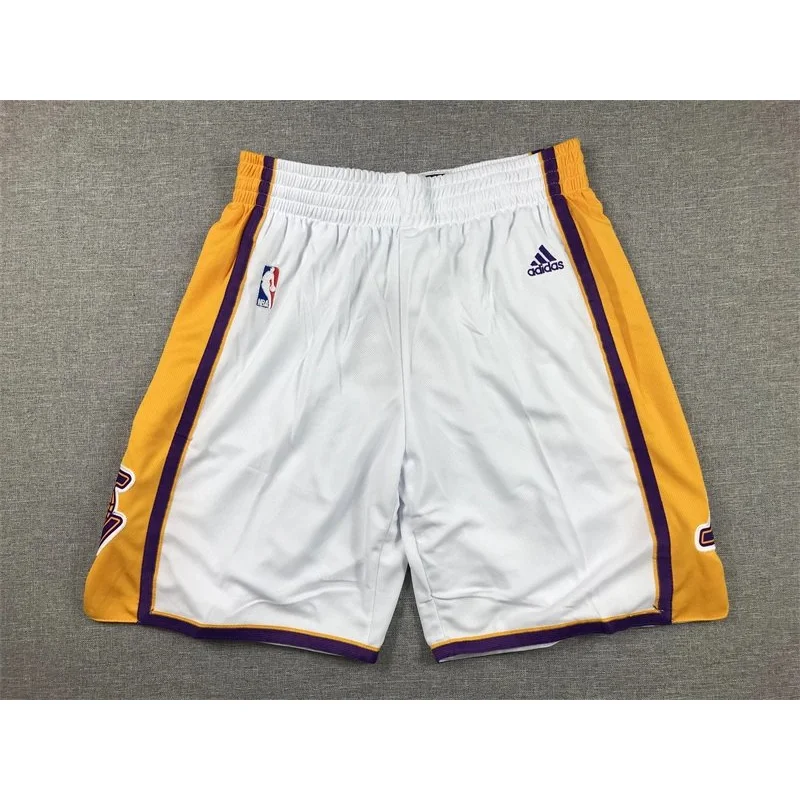 Adidas White Gold Purple NBA Shorts