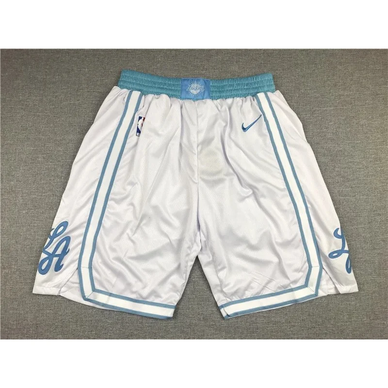 Nike Air Force 1 White/Light Blue Basketball Shorts