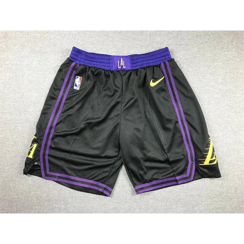 Nike Los Angeles Lakers Black Purple Shorts