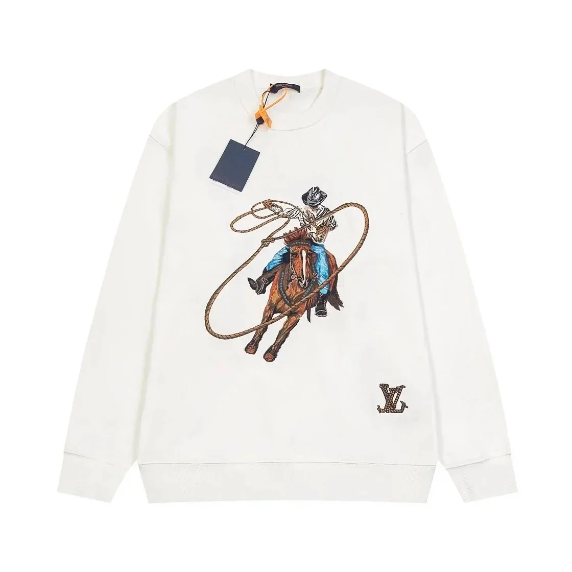 Louis Vuitton Tabi Cowboy Print Crewneck Sweatshirt
