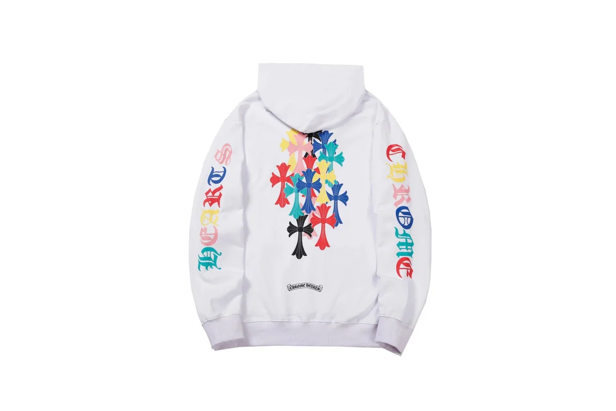 Chrome Hearts White Cross Print Hoodie