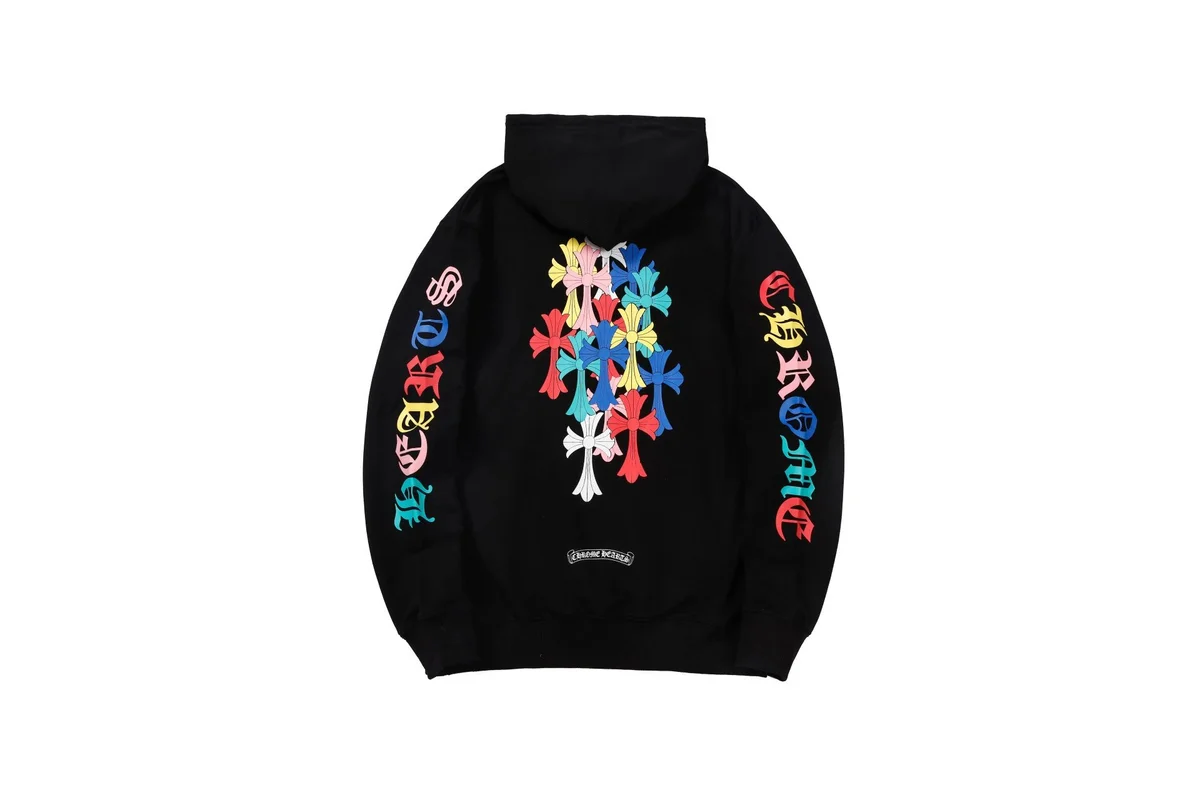 Chrome Hearts CH Cross Hoodie Black Multicolor