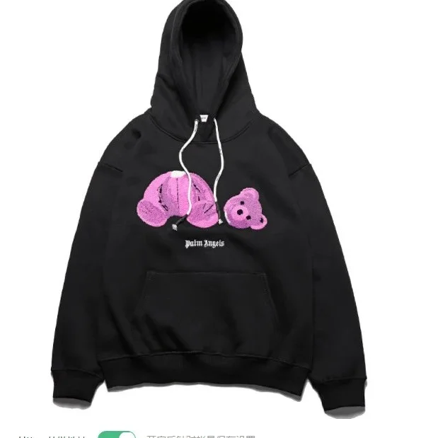Palm Angels Bear Black/Pink Hoodie