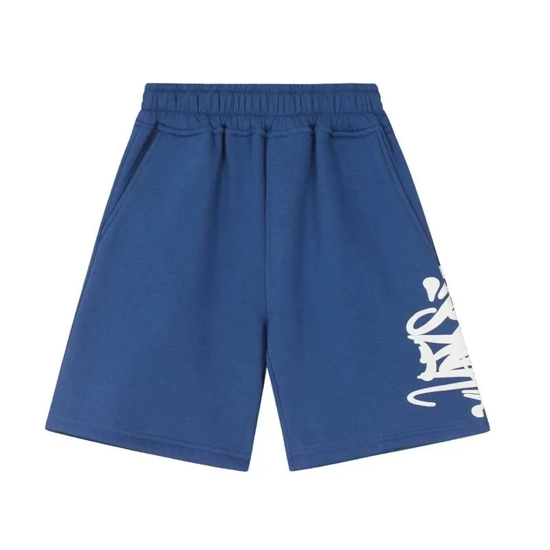 加绒蓝白短裤 Casual Shorts