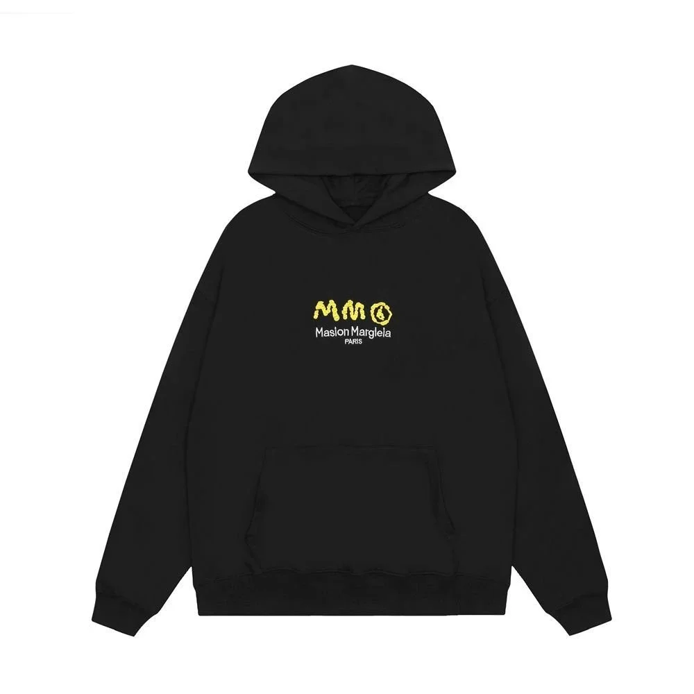 Maison Margiela MM Logo Black Hoodie