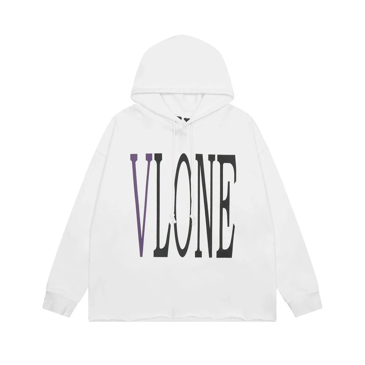 VLONE White V Logo Oversized Hoodie