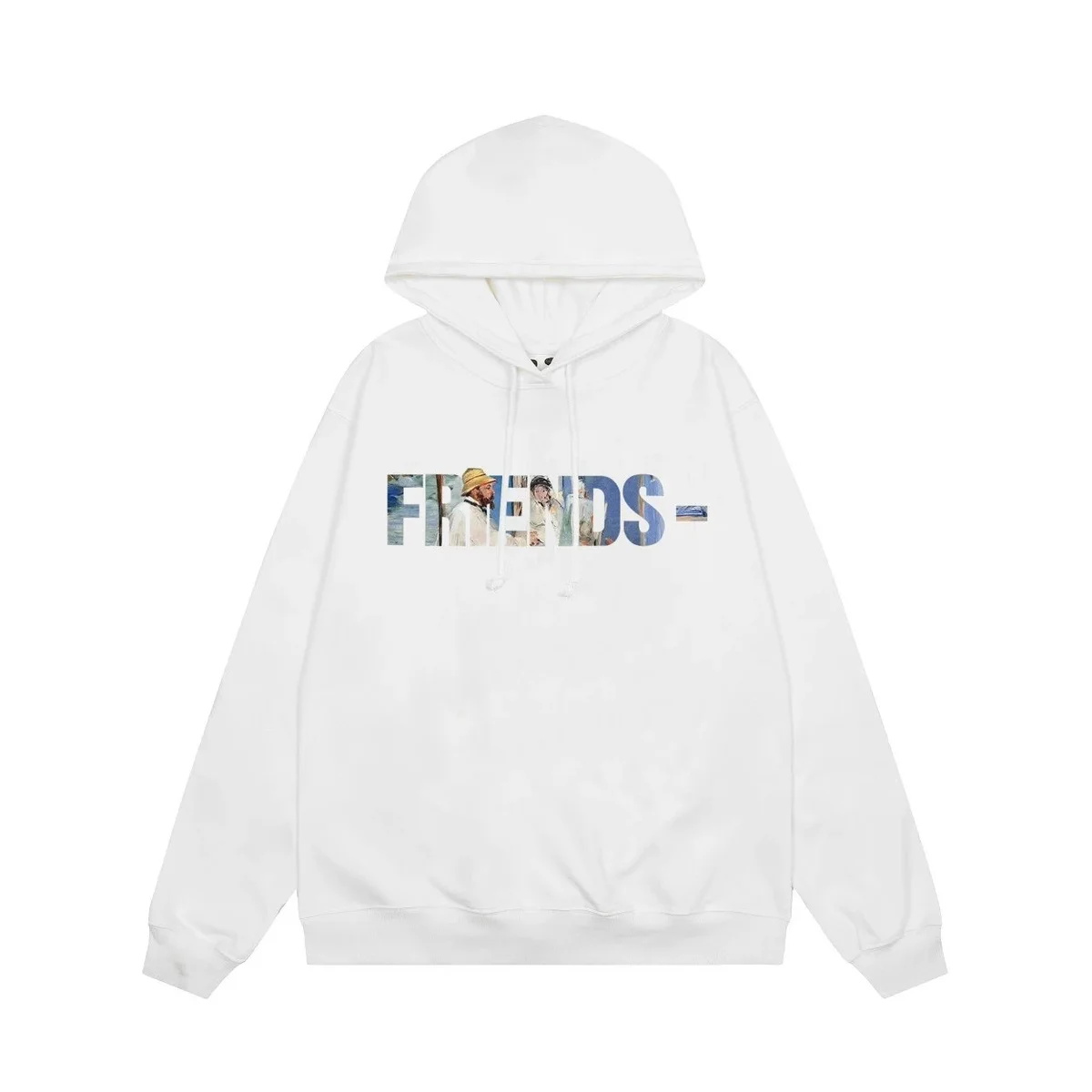 White Friends Graphic Hoodie