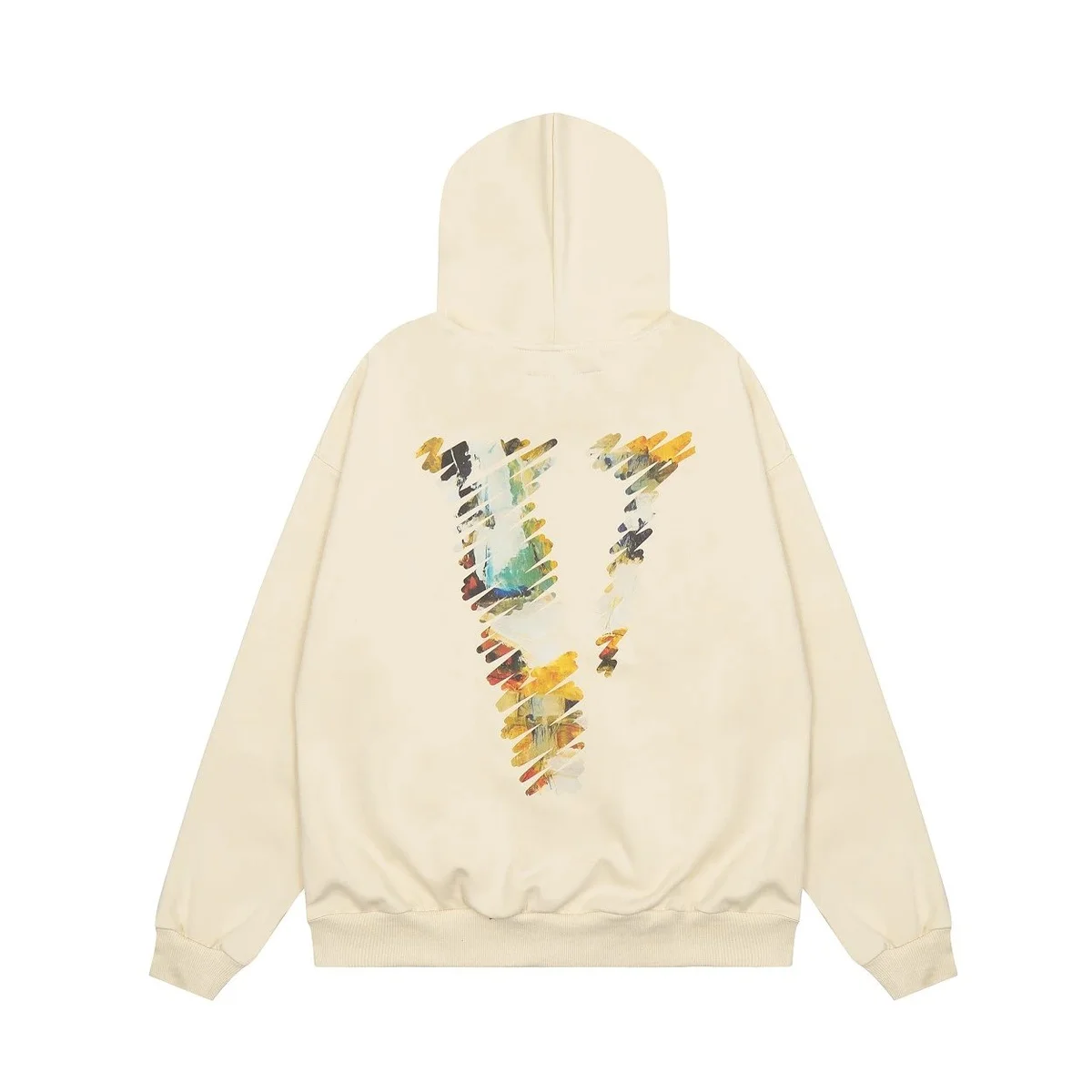 VLONE米白色V Logo Hoodie
