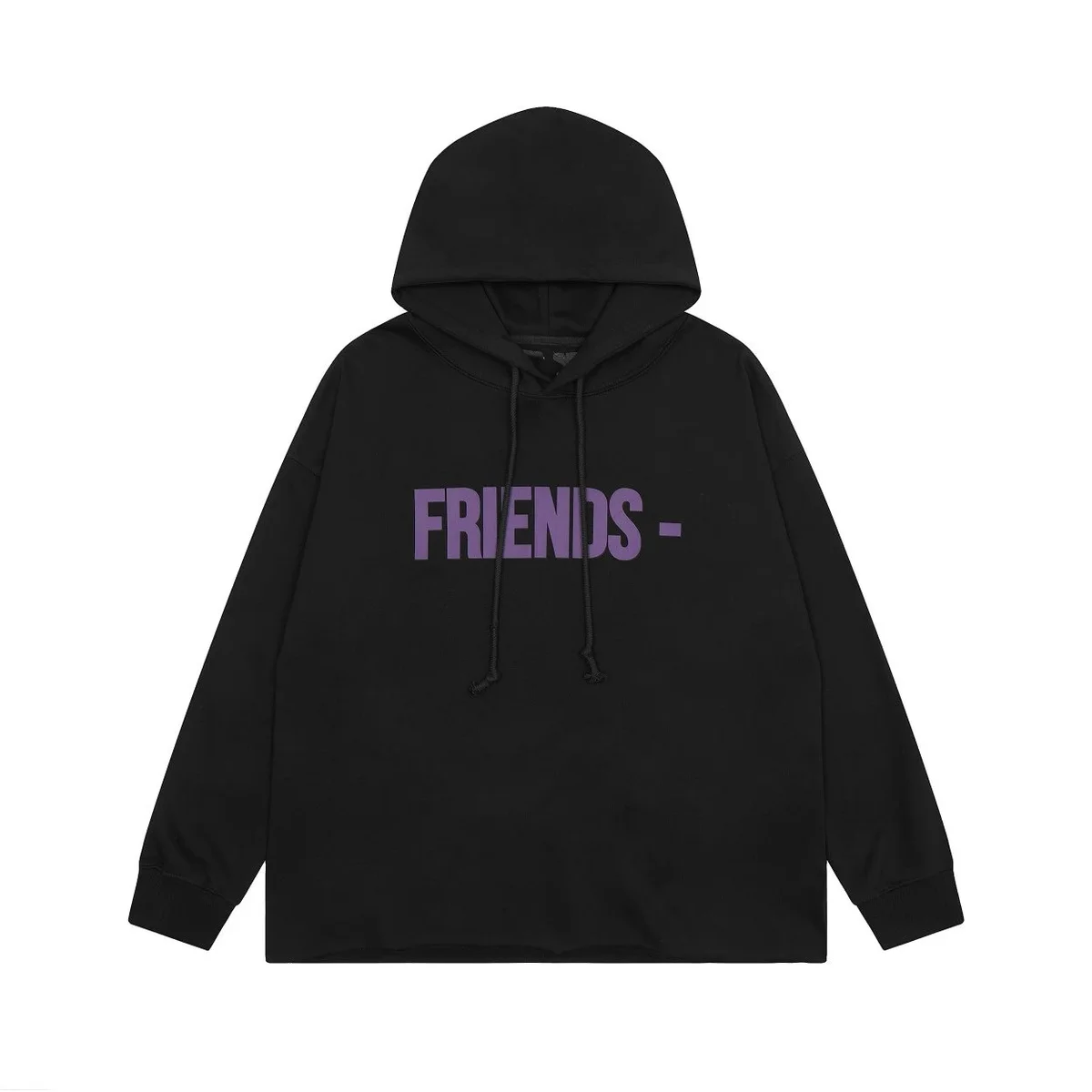 Black Friends Hoodie - Oversized Streetwear Top