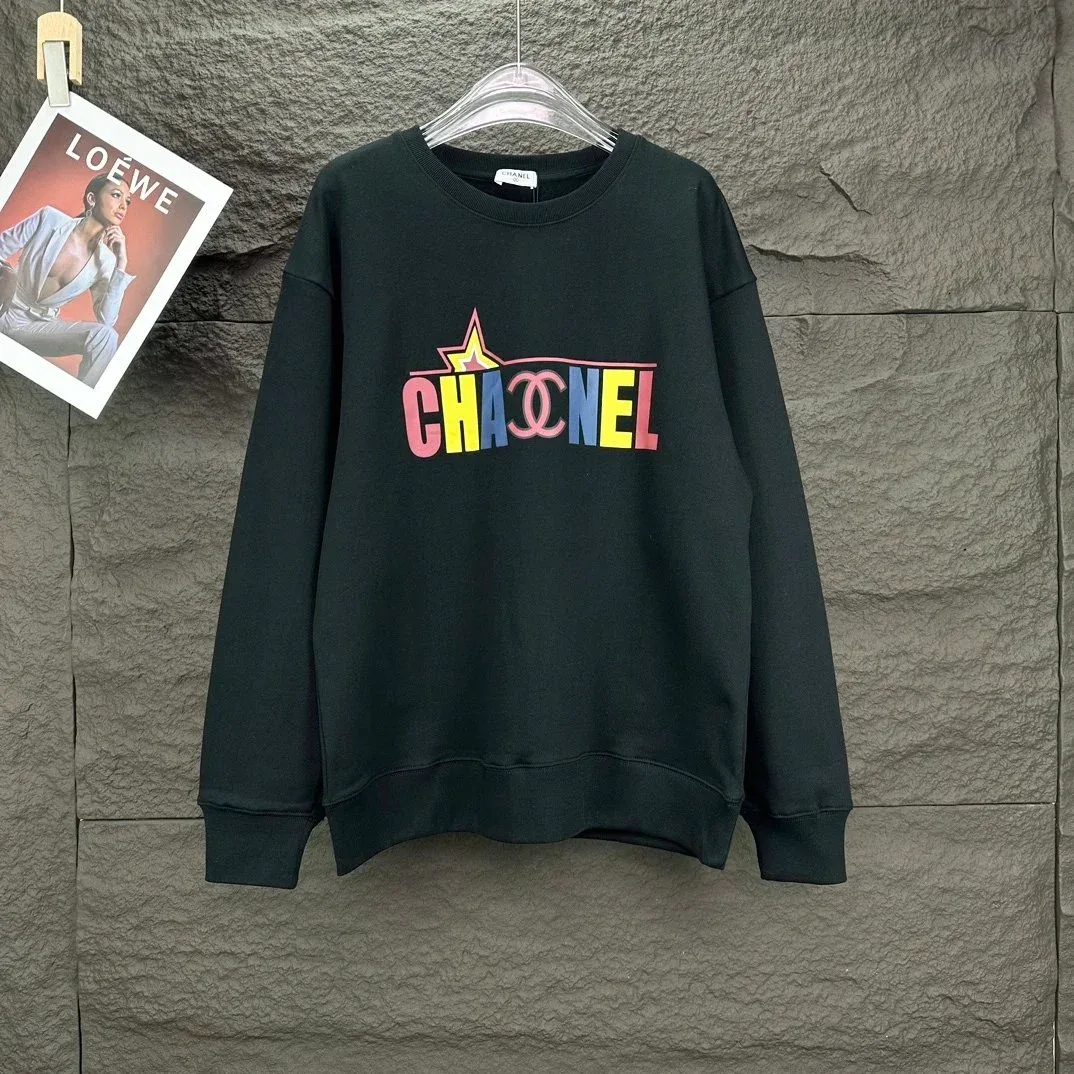 Chanel Chaocnel Black Cotton Sweatshirt