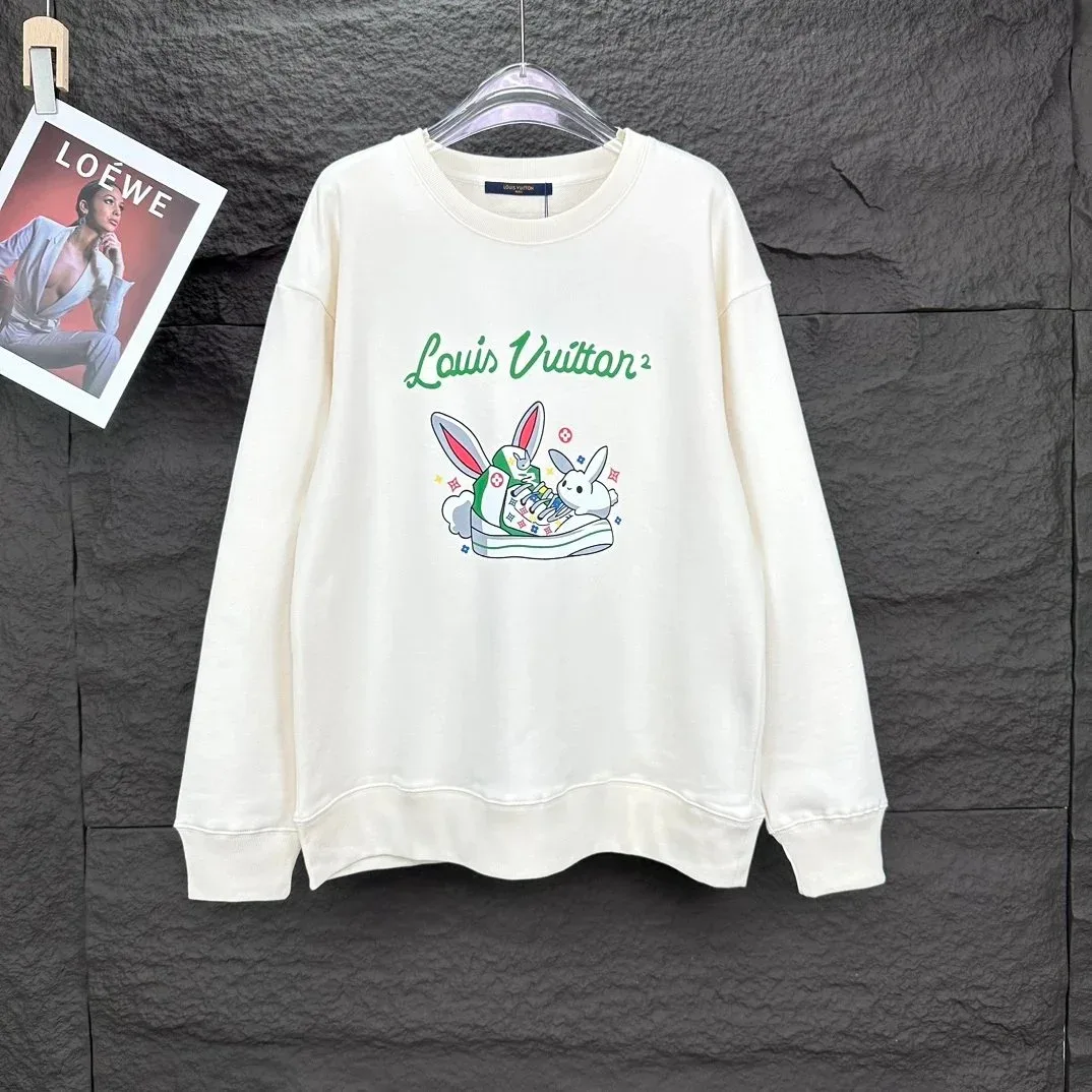 Louis Vuitton White Rabbit Print Sweatshirt