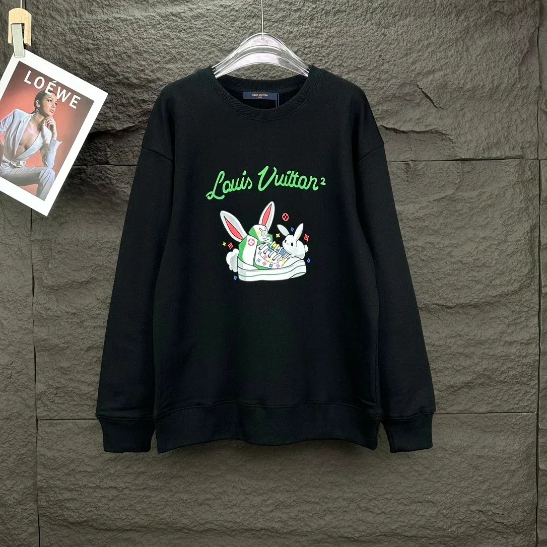 Louis Vuitton Triple Black Rabbit Print Sweatshirt