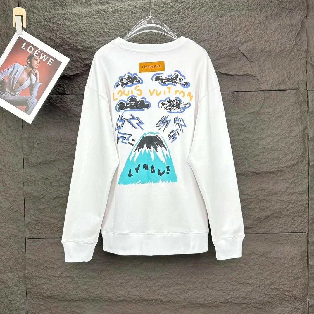 Louis Vuitton Mountain Print Sweatshirt White