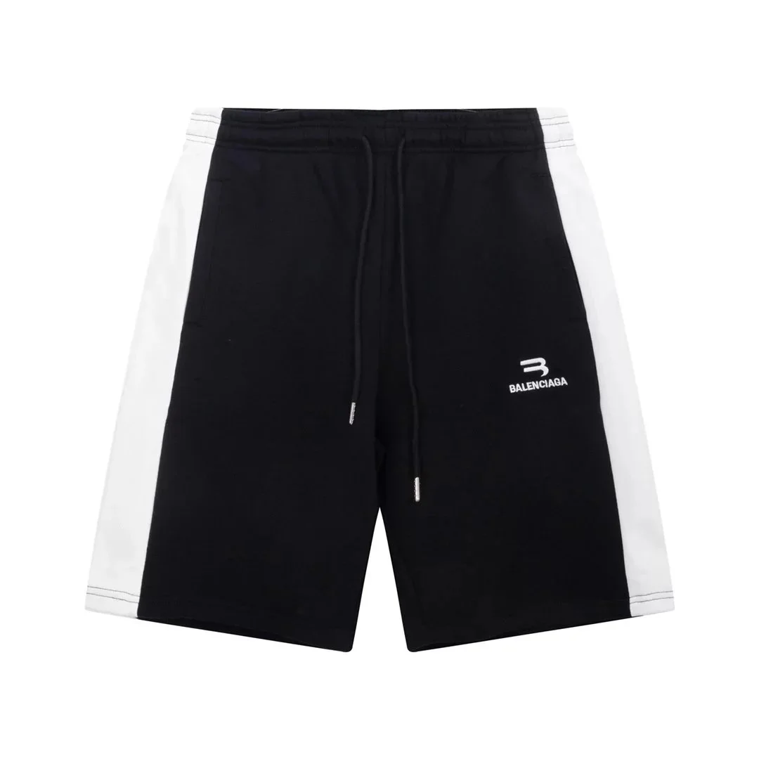 Balenciaga Black & White Track Shorts