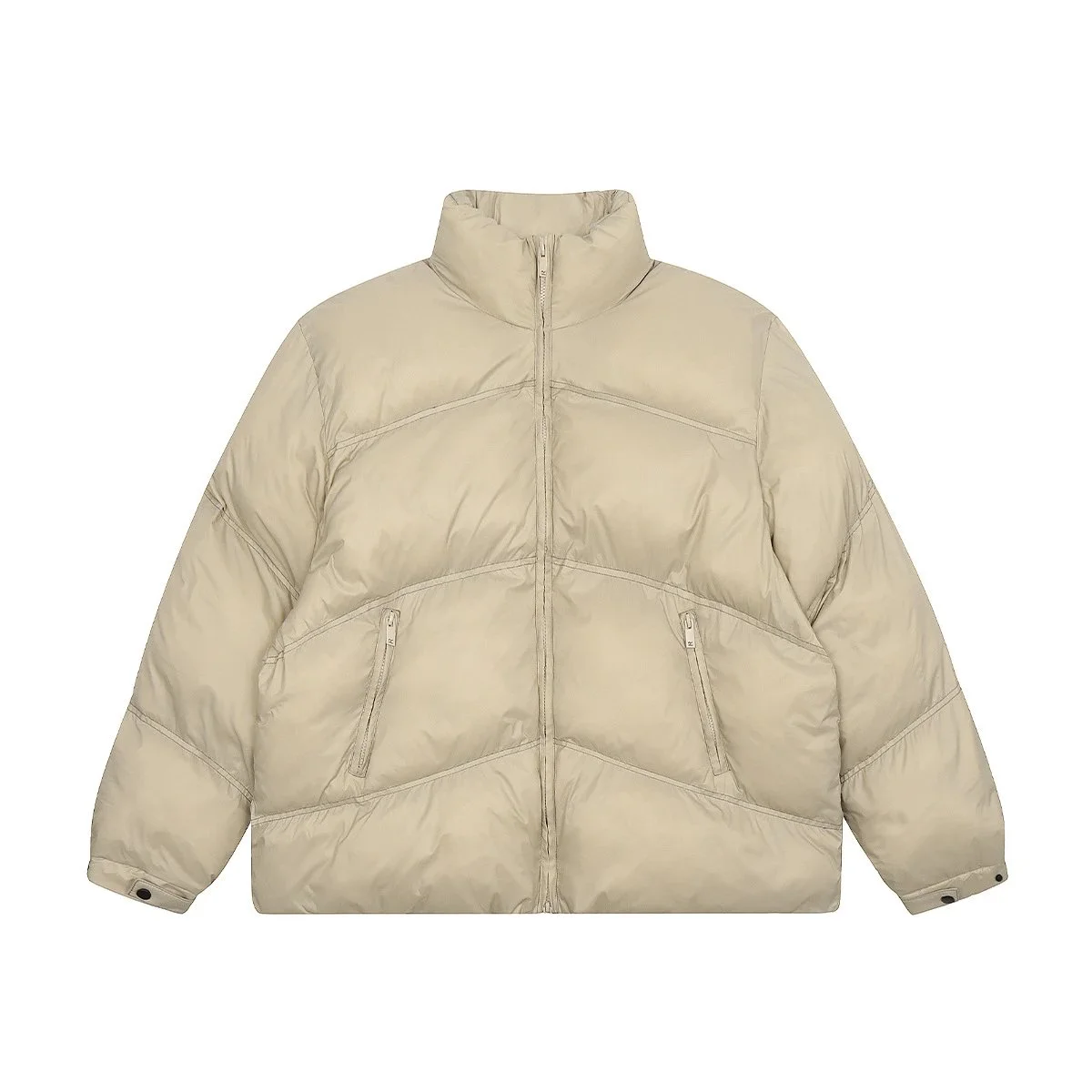 Beige Puffer Jacket Winter Essential