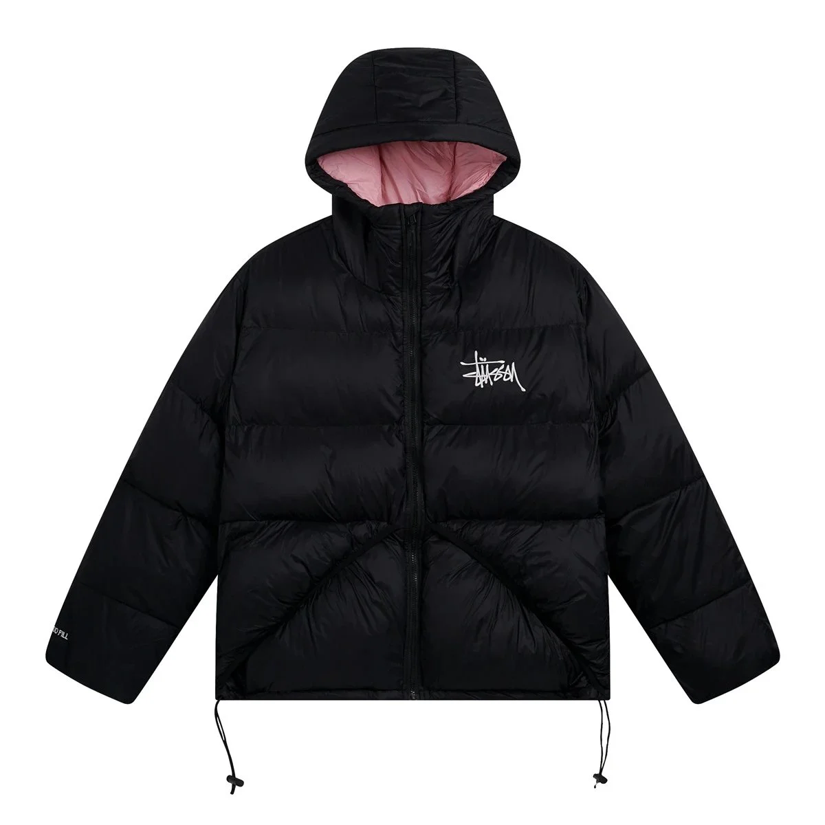 Stussy Stüssy ALBB-009 Black Pink Puffer Jacket