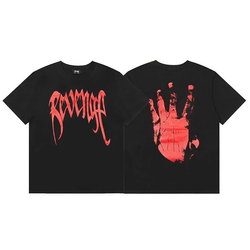 Revenge Black 'Revenge' Graphic T-Shirt