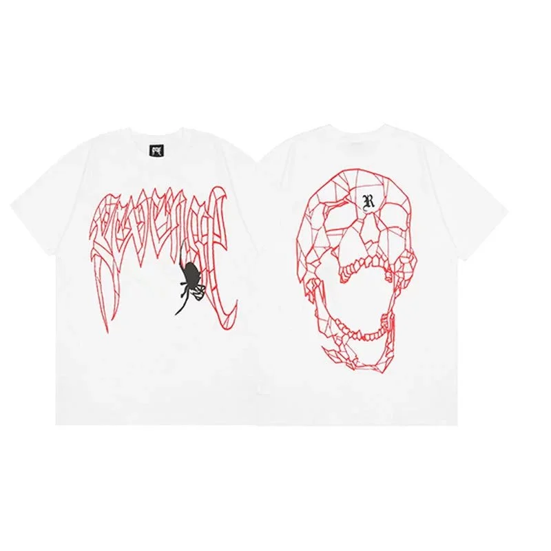 Revenge White 'Revenge' Skull T-Shirt