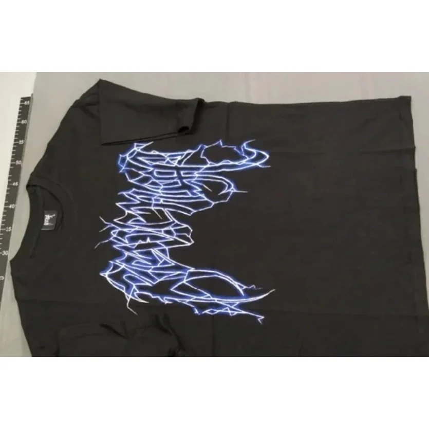 Black Electric Bolt Graphic T-Shirt