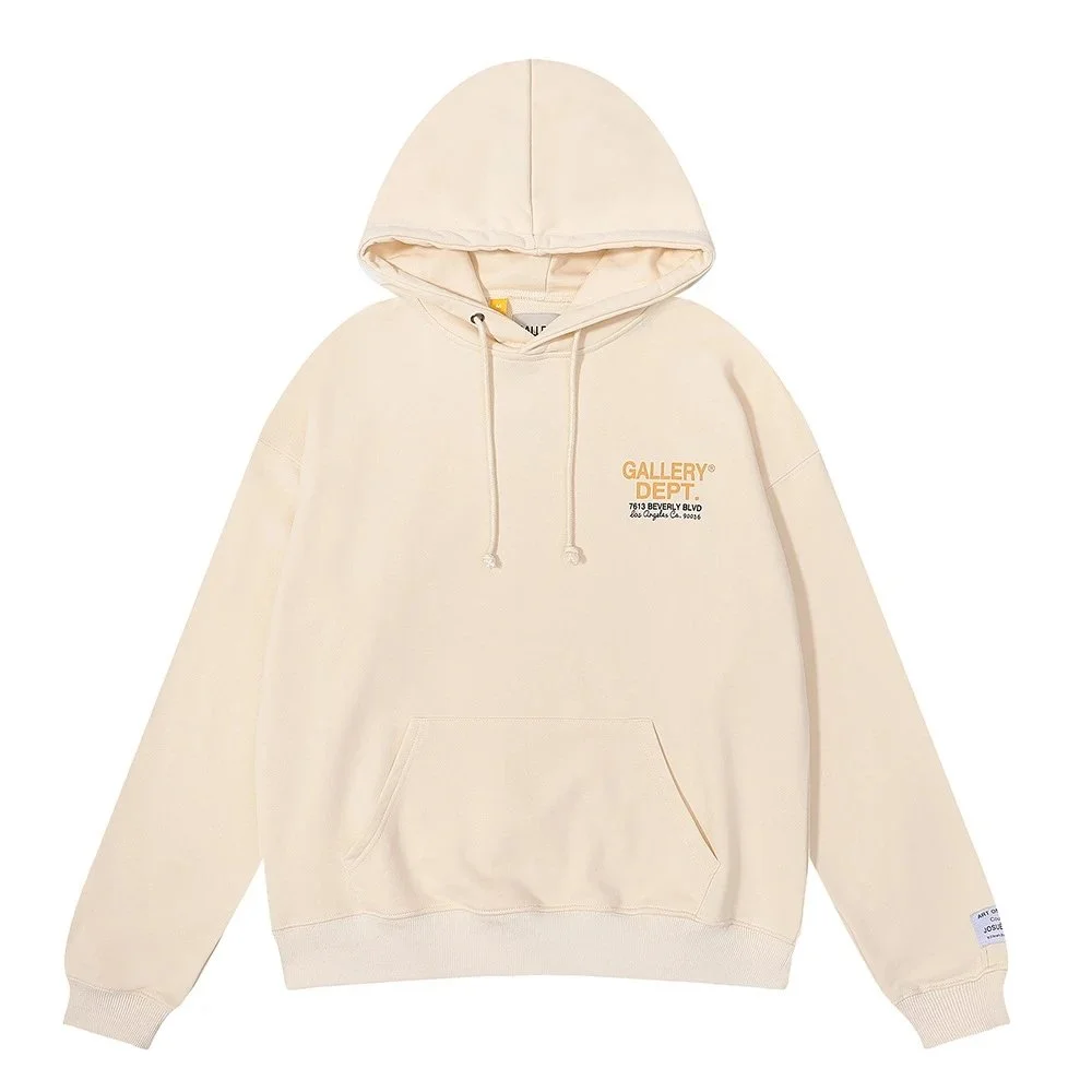 Gallery Dept. Cream Hoodie with Front Pocket