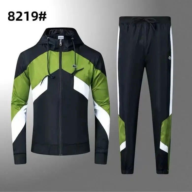 Lacoste 9 White Green Black Tracksuit