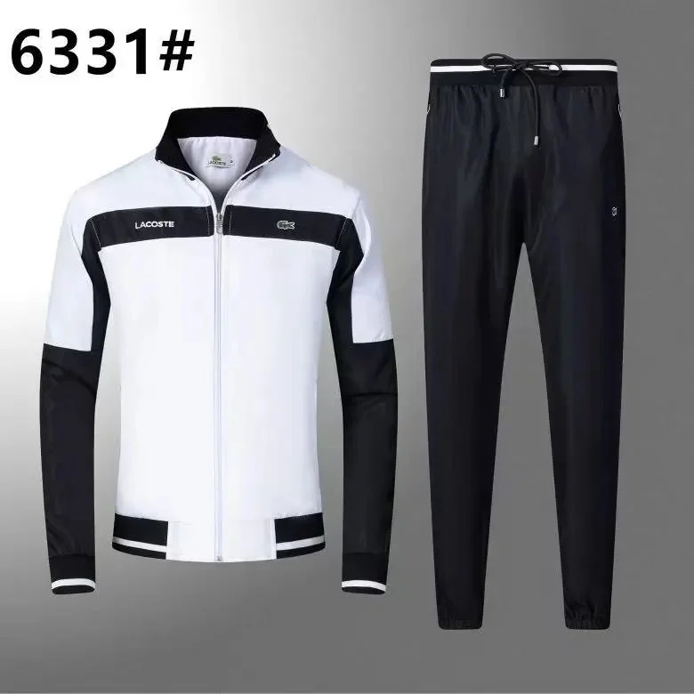 Lacoste 8 Black/White Tracksuit Set