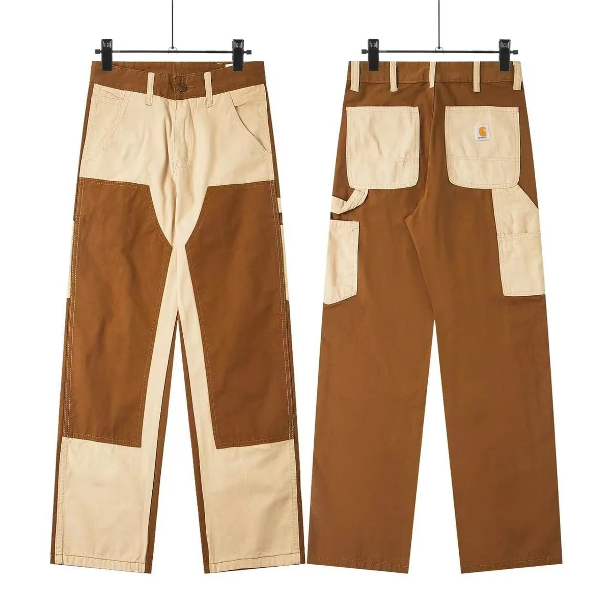 Carhartt Detroit Painter Pants Brown & Cream