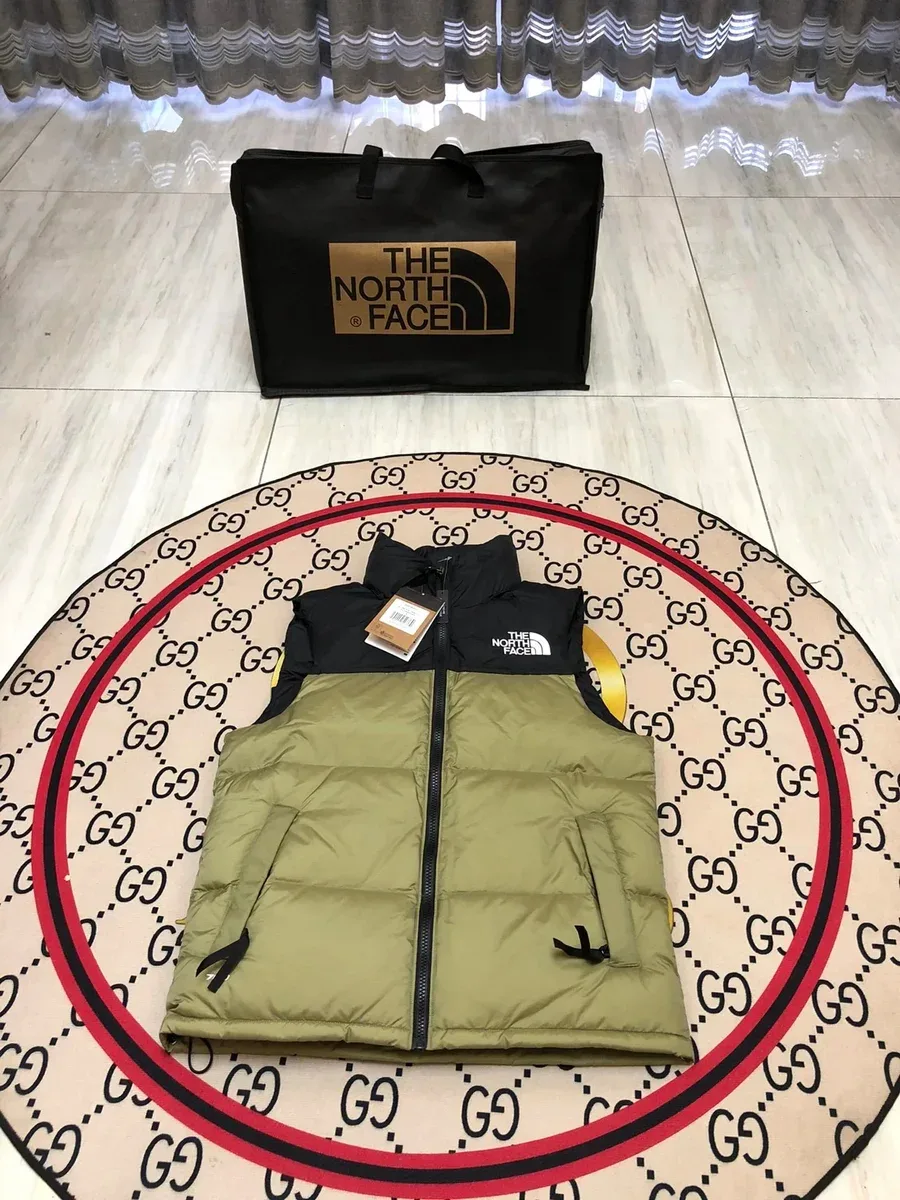 The North Face Nuptse Olive Green Vest