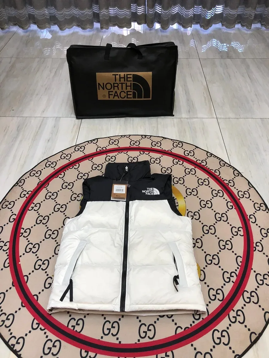 The North Face Nuptse White/Black Vest