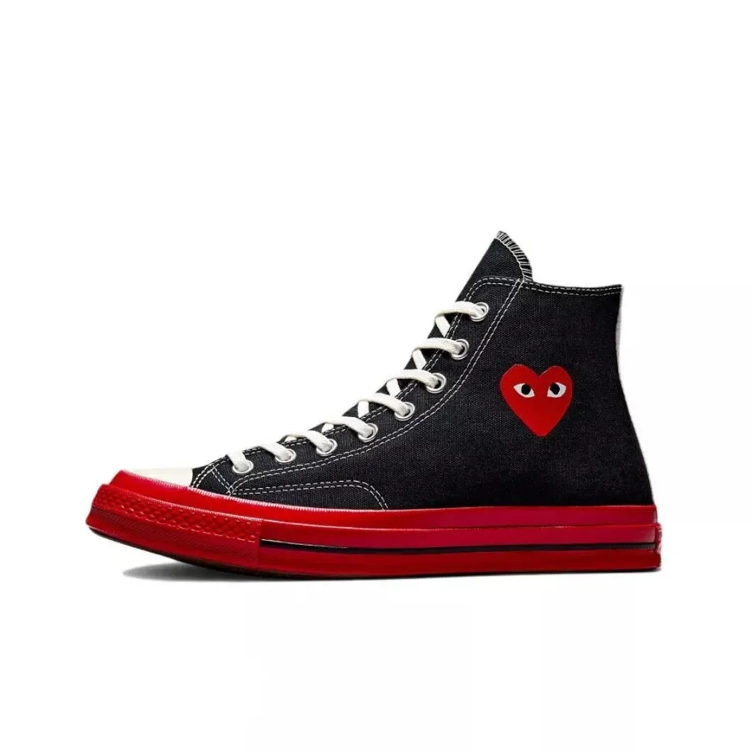 Comme des Garçons Chuck Taylor 1970s Black/Red Sneakers