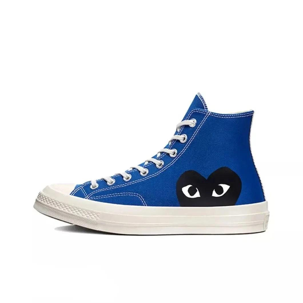 CDG Play Chuck Taylor Blue Heart Sneakers