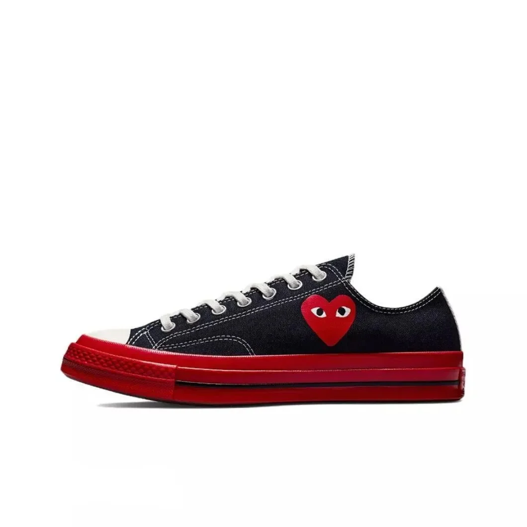 Comme des Garçons Chuck Taylor 1970s Heart Black/Red Sneakers