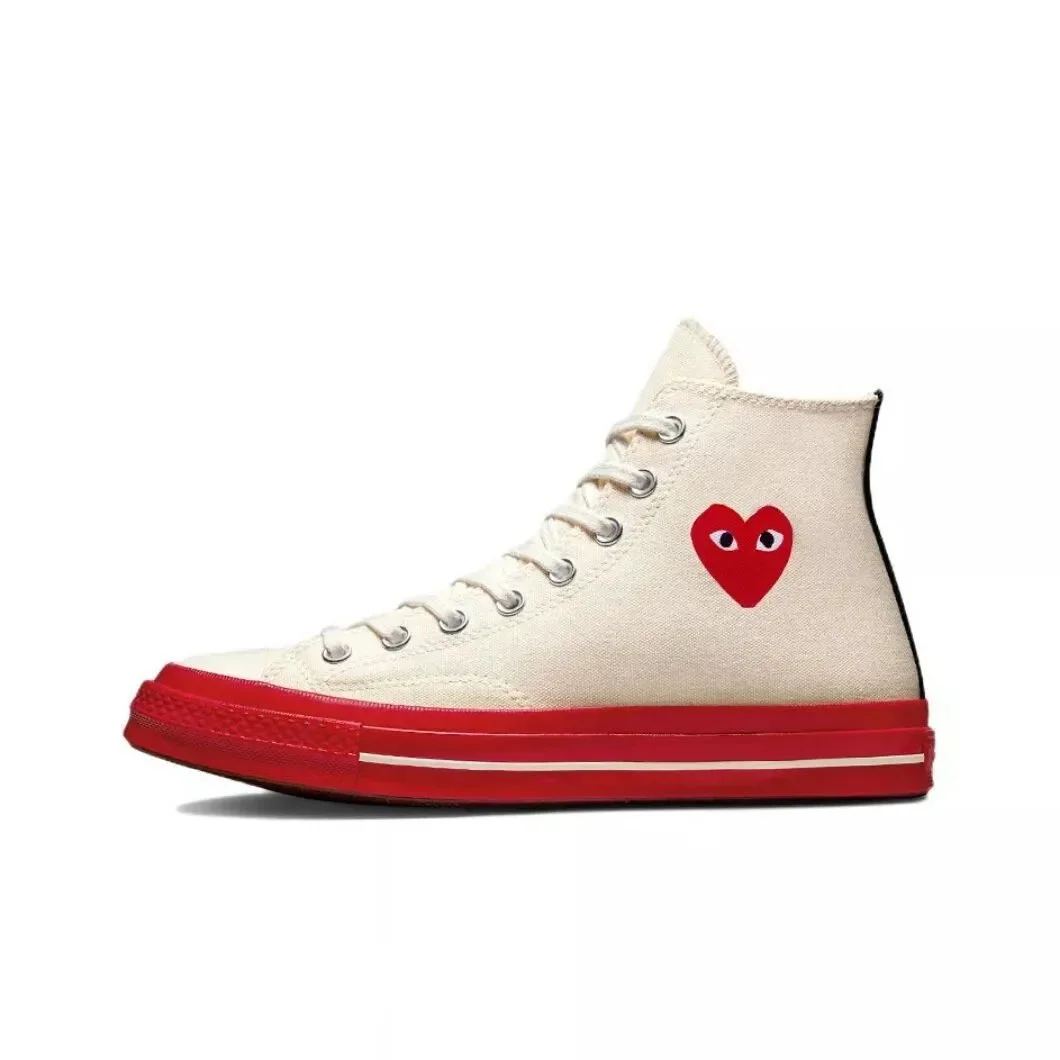 CDG Chuck Taylor 1970s Sail/Red Sneakers