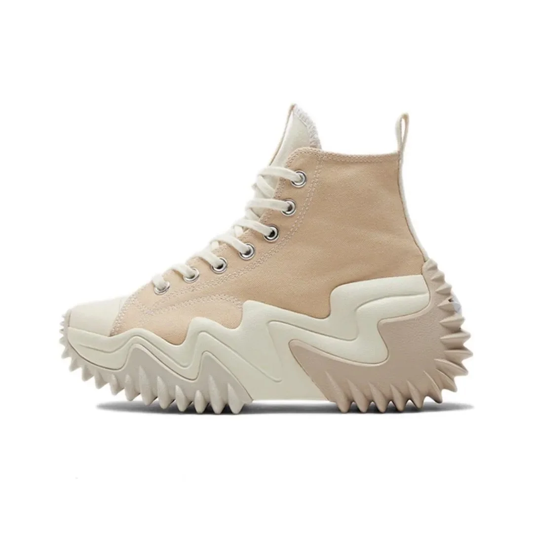 Beige Wave Platform Sneakers Model 31