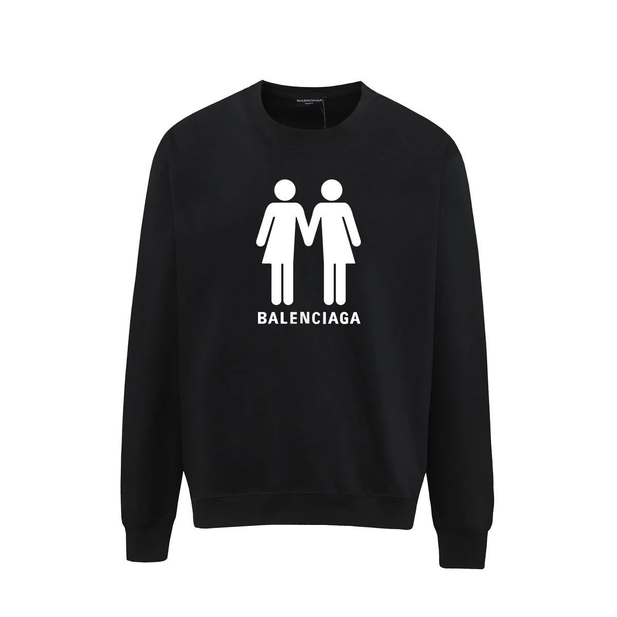 Balenciaga Iconic Black Graphic Sweatshirt