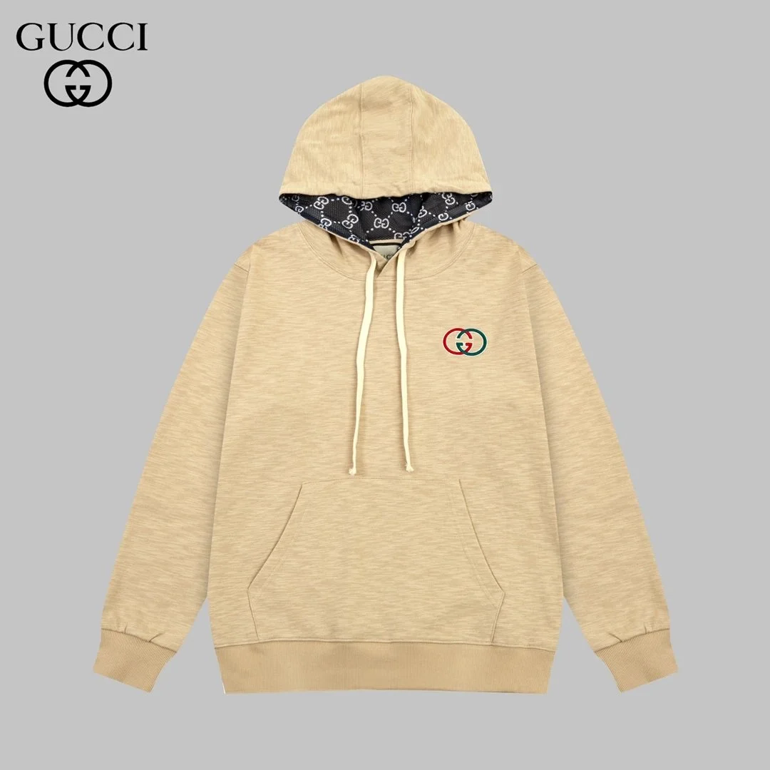 Gucci GG Logo Beige Hoodie