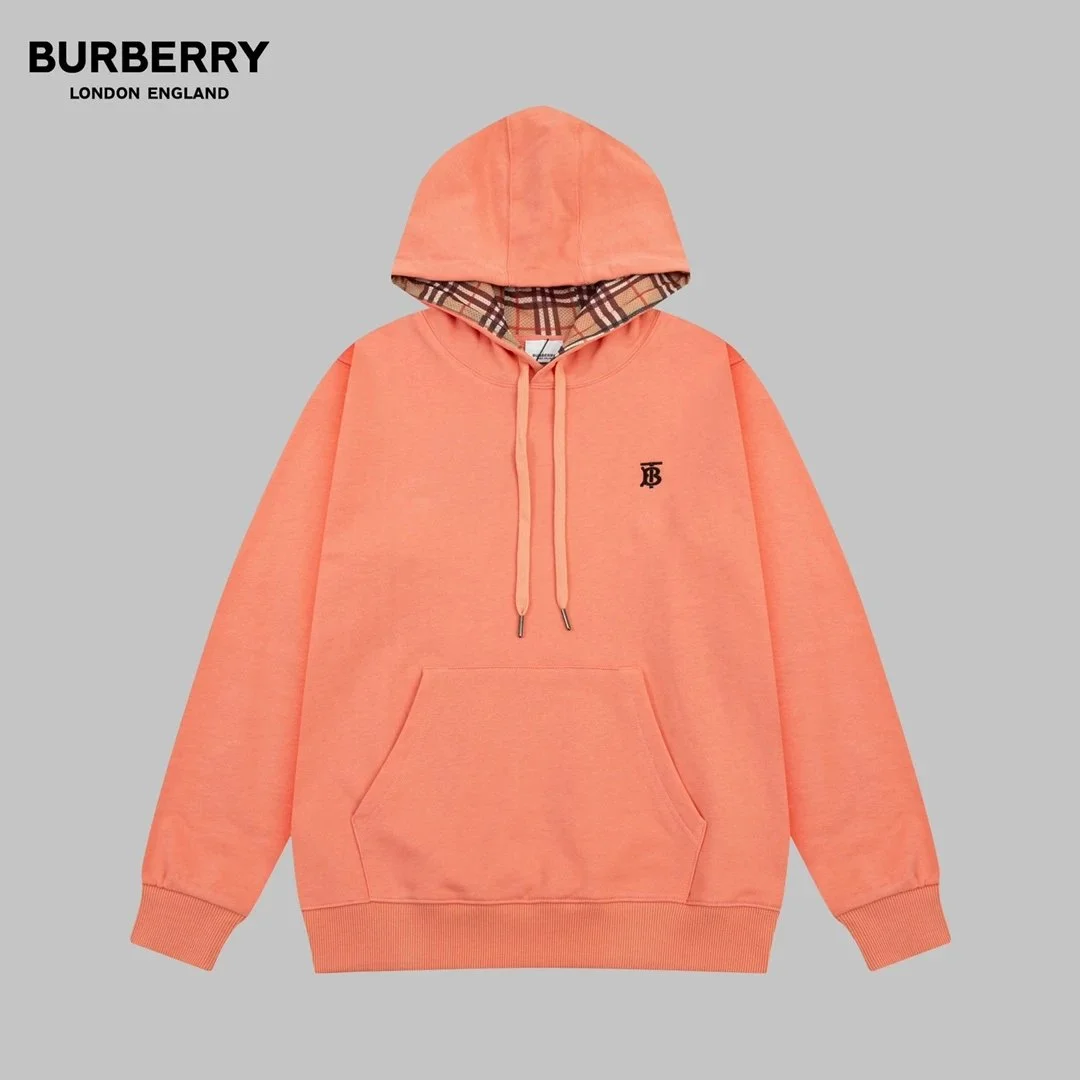 Burberry Orange Monogram Hoodie Sweatshirt
