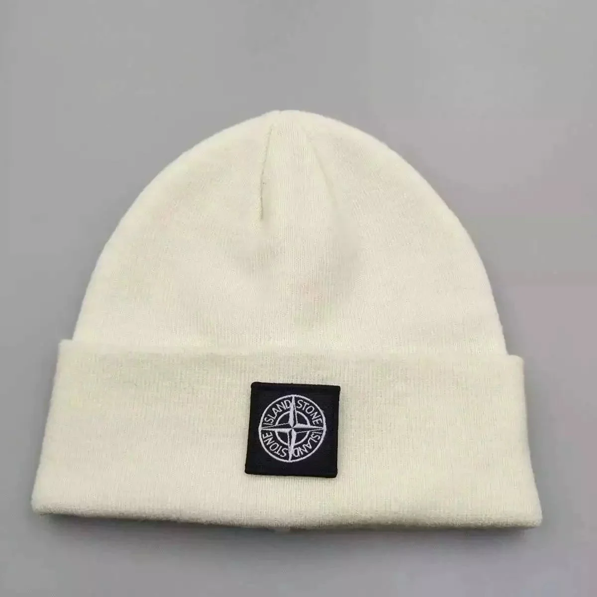 Stone Island Beanie 19 Ivory Headwear