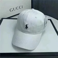 Gucci White Horse Logo Cap