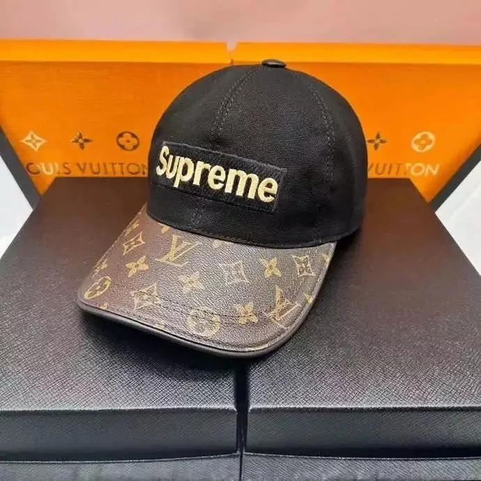 Louis Vuitton Monogram Supreme Cap Black/Brown