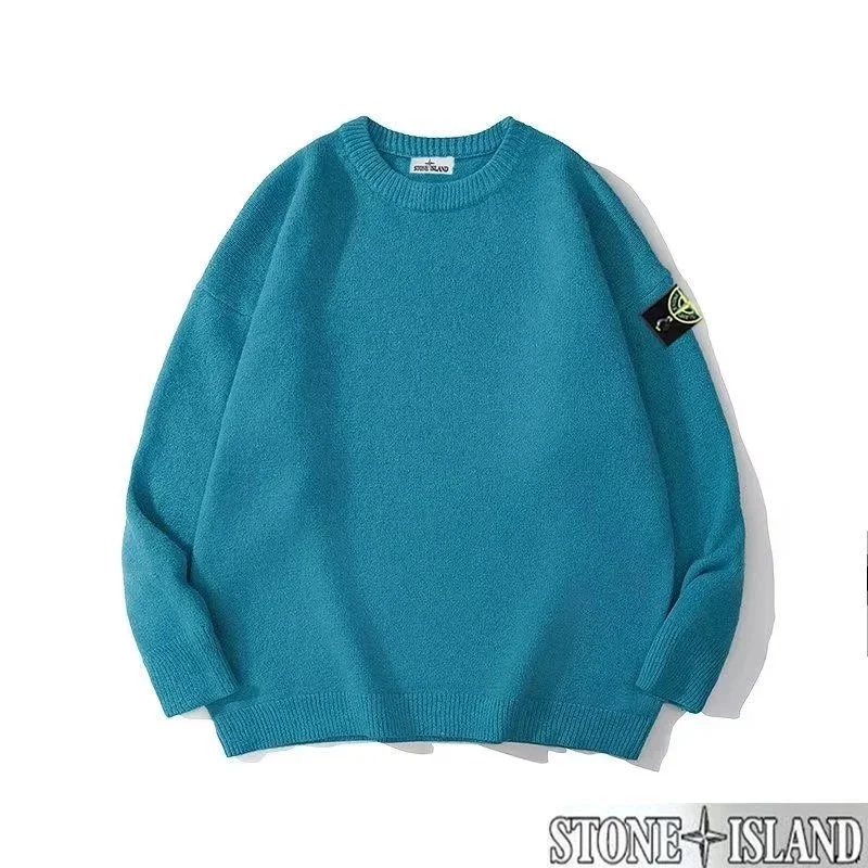 Stone Island 68-15 Blue Crewneck Sweater