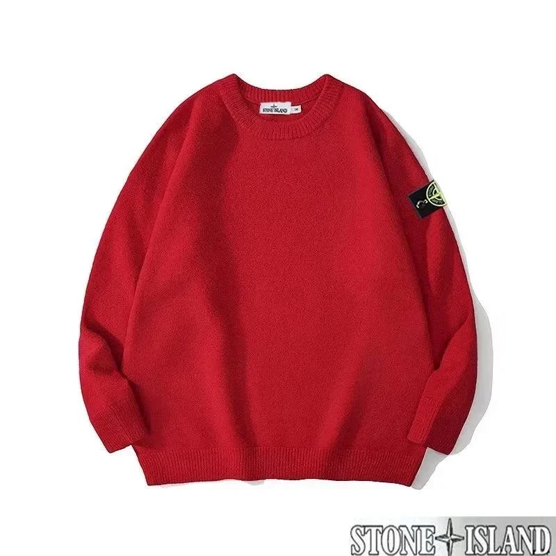 Stone Island Shadow Project Red Solid Sweater
