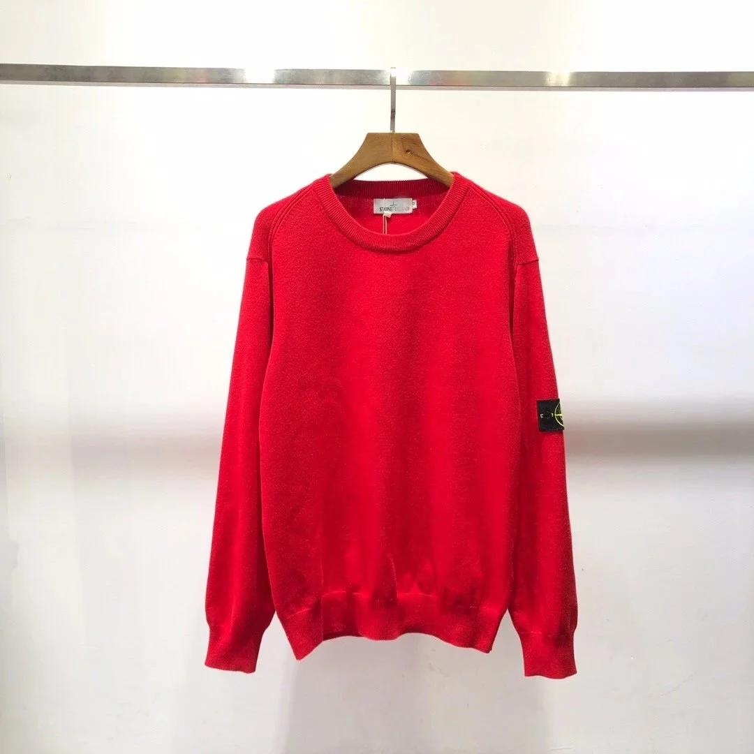 Stone Island Red Solid Sweater