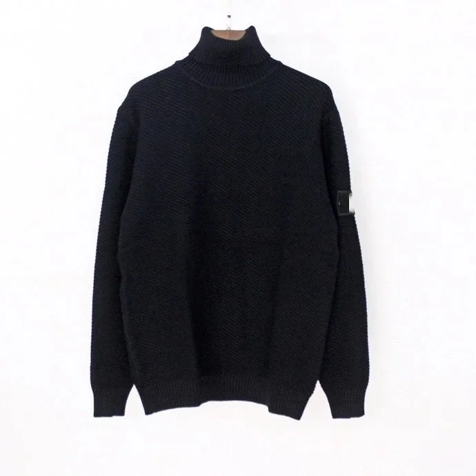 Stone Island 68-15 Black Turtleneck Sweater